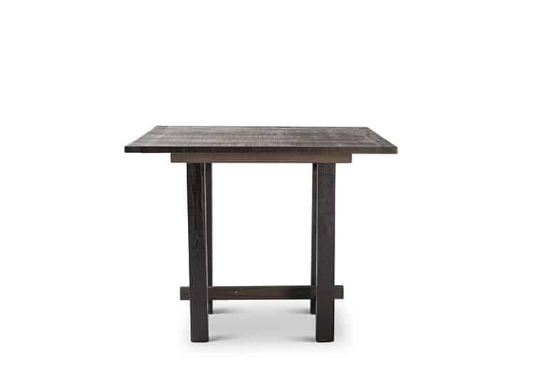 Square Mahogany Pub Farm Table | Rental