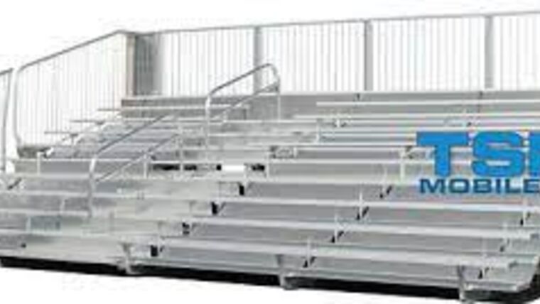 10 Row Mobile Grandstands Bleacher Trailer (Seats 300*) | Rental 10 Row Mobile Grandstands Bleacher Trailer (Seats 300*) | Rental