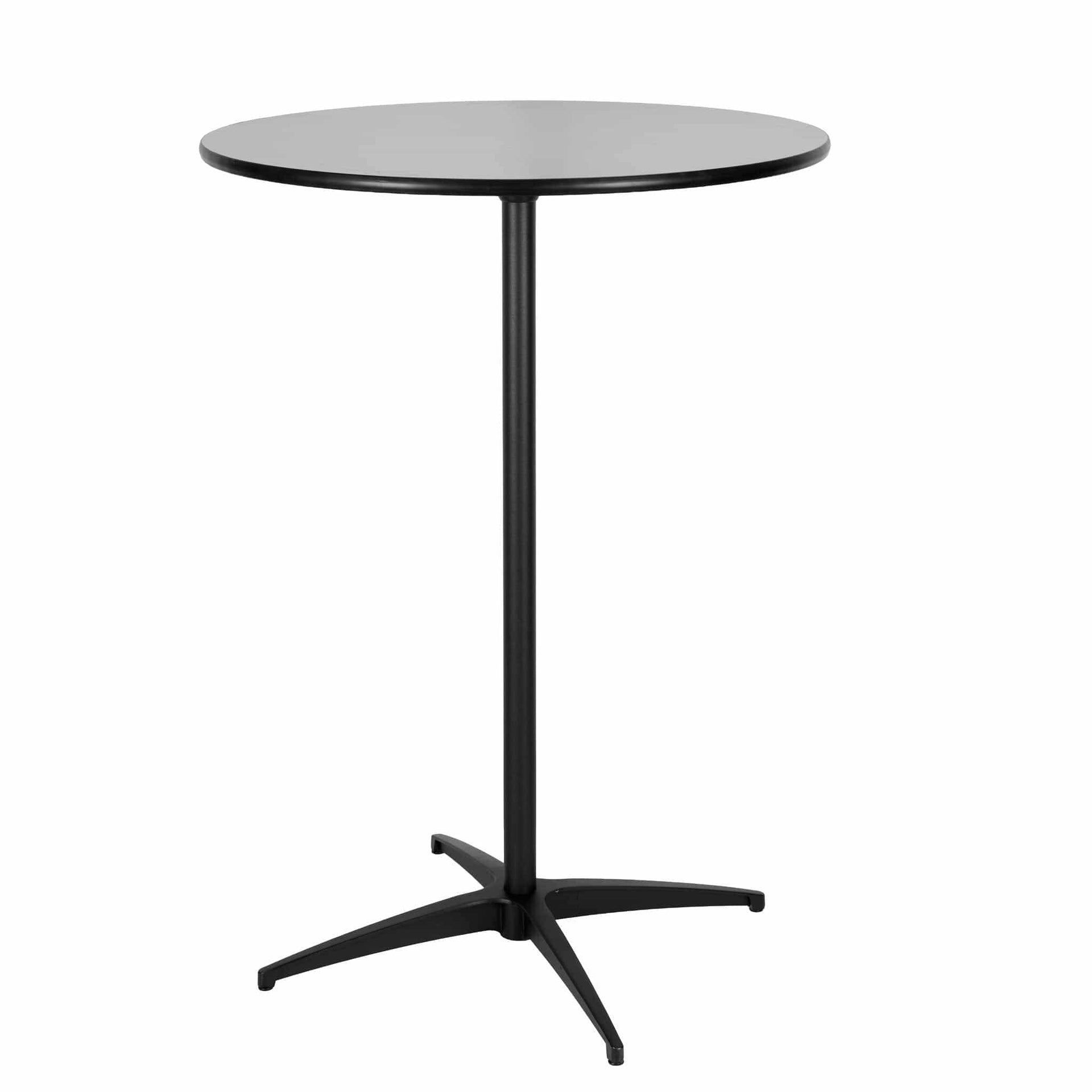 Black 30″ Round Plywood Cocktail Table Kit | Rental