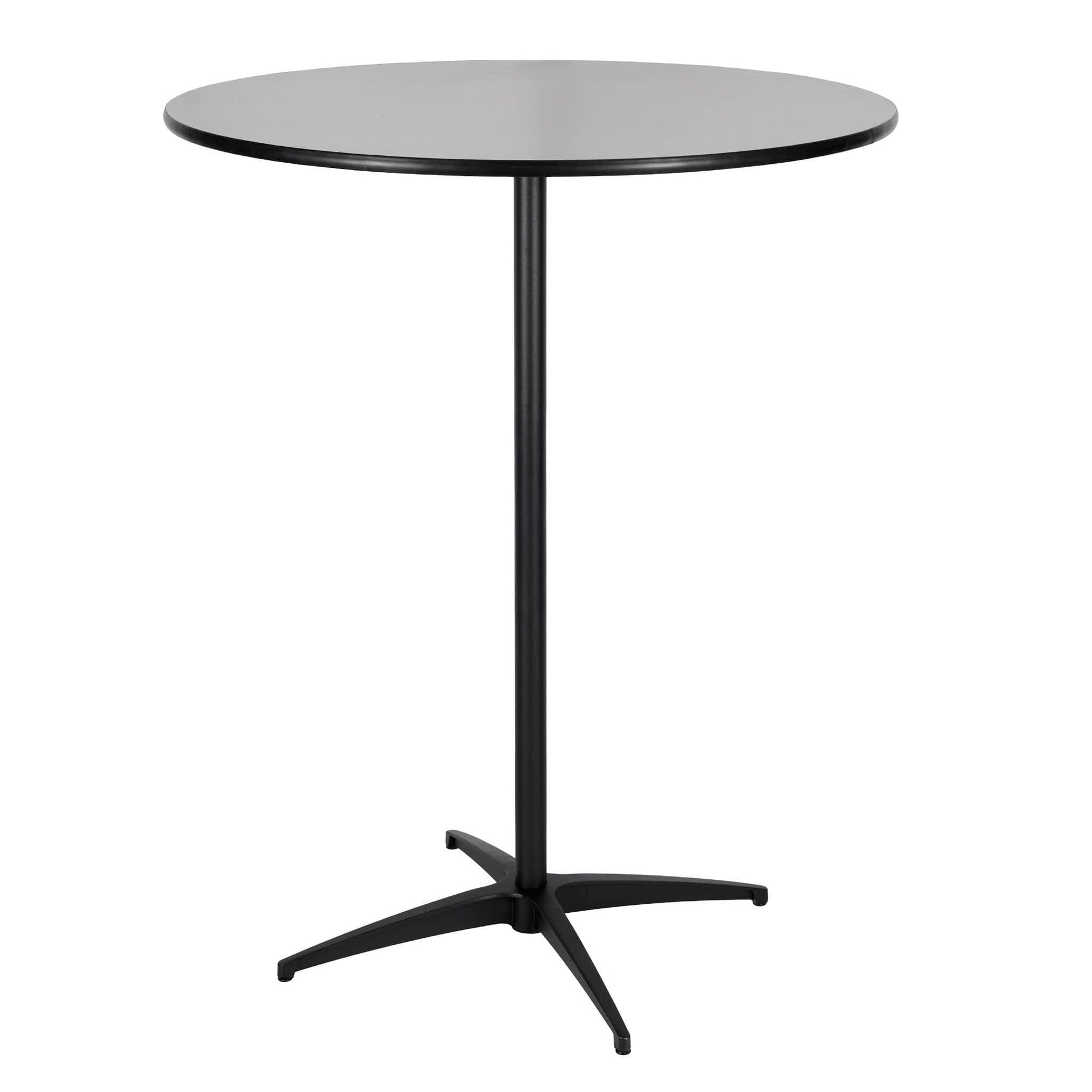 Black 36″ Round Plywood Cocktail Table Kit | Rental