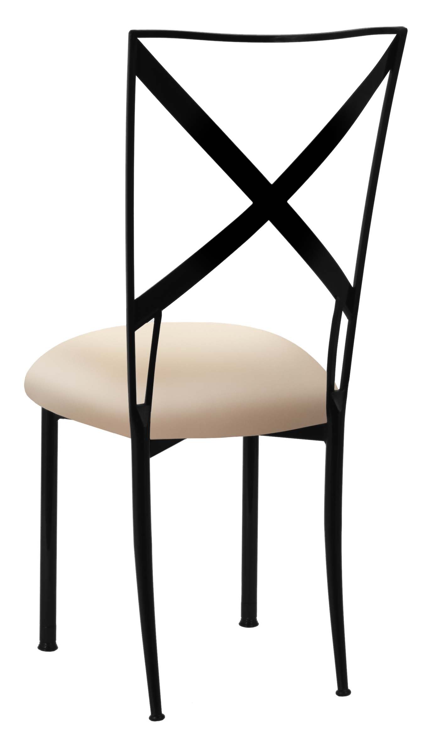 Blak. with Buttercream Stretch Knit Cushion – Chameleon Chair Collection | Rental