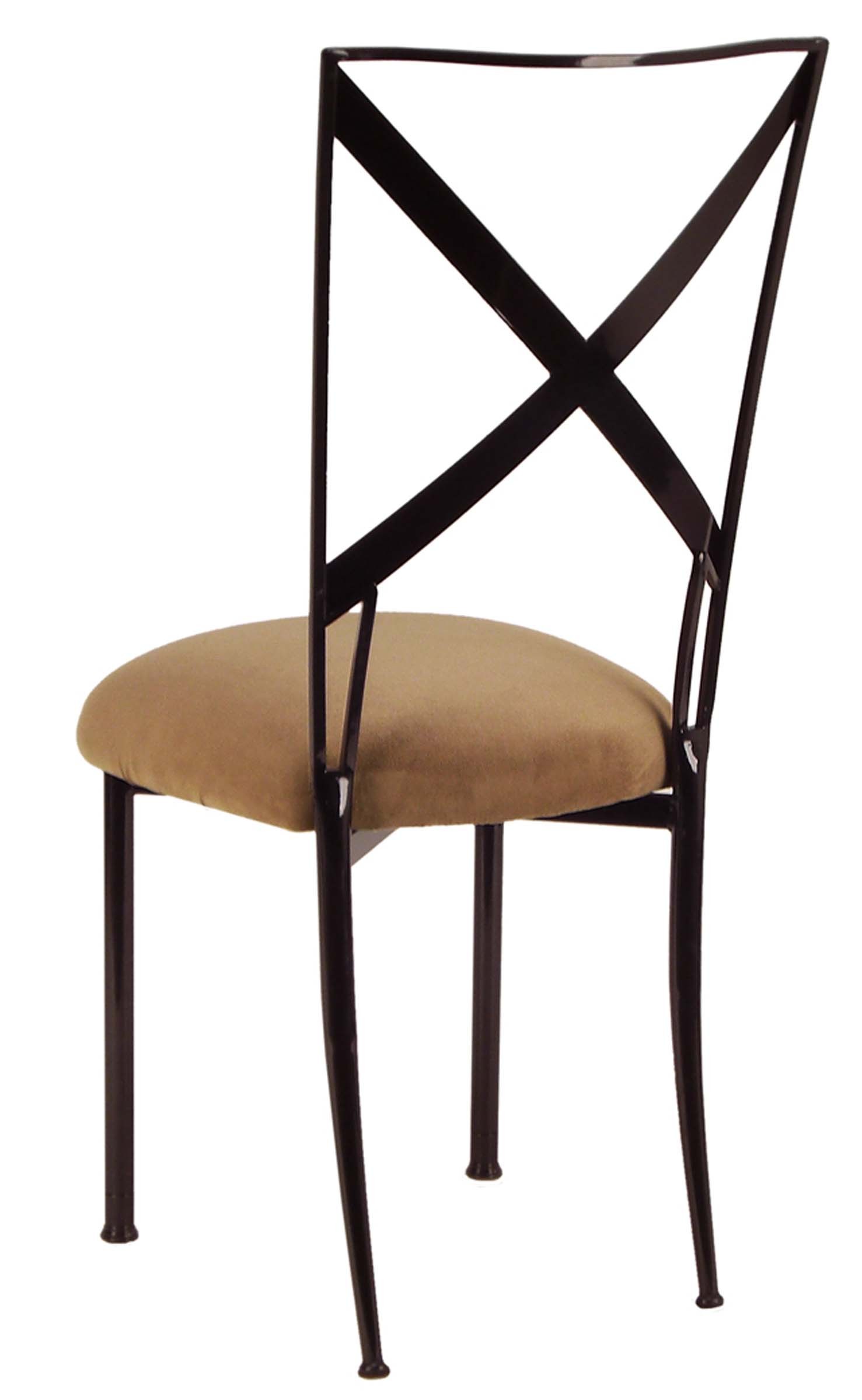 Blak. with Camel Suede Cushion – Chameleon Chair Collection | Rental