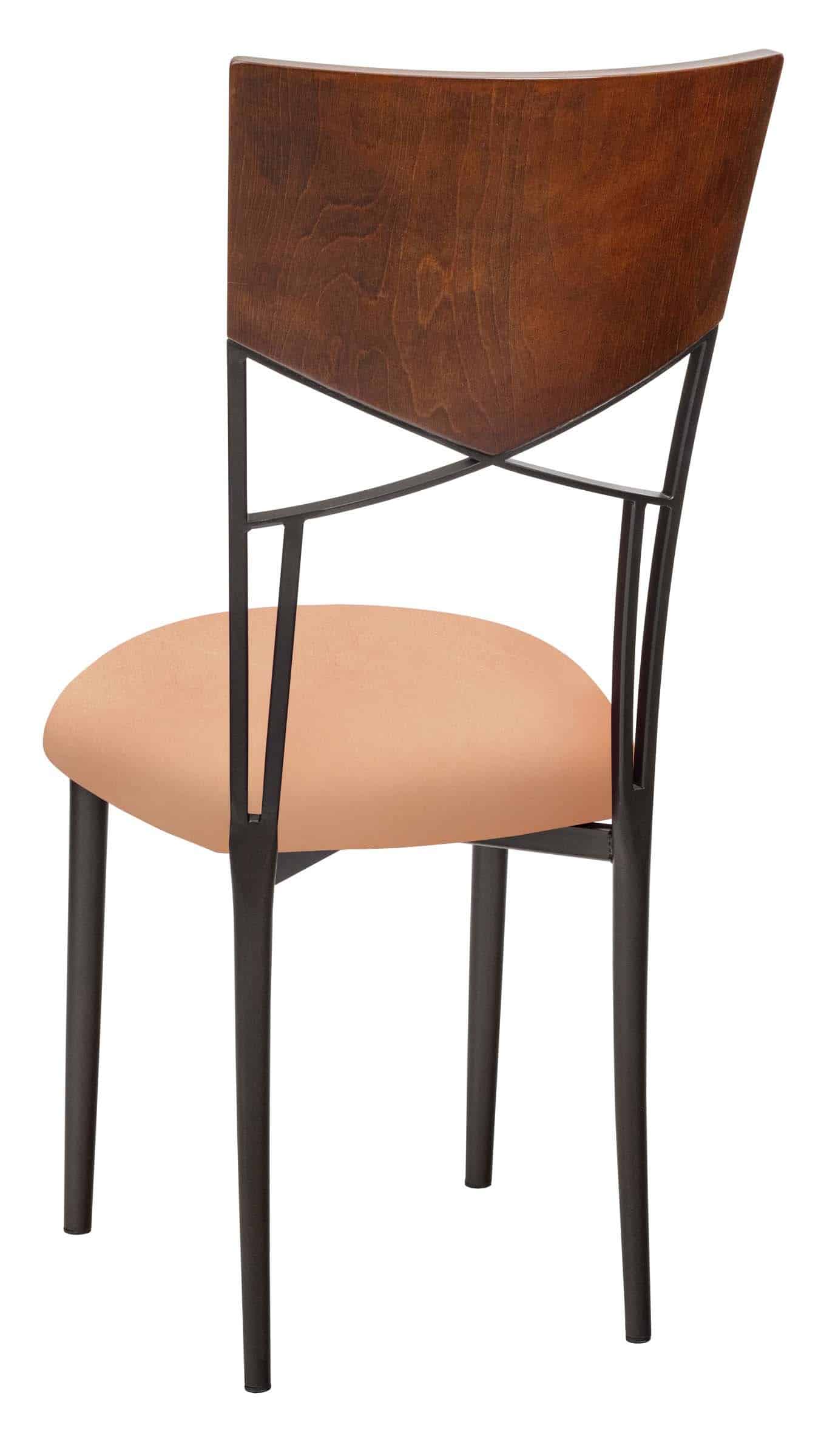 Butterfly Woodback with Cantaloupe Stretch Knit Cushion – Chameleon Chair Collection | Rental
