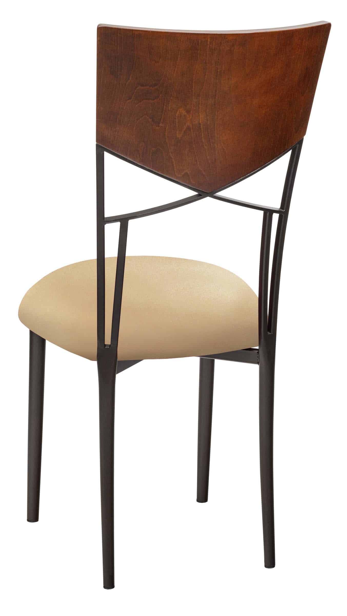 Butterfly Woodback with Toffee Stretch Knit Cushion – Chameleon Chair Collection | Rental