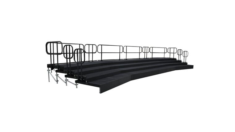 Straight | 4 Step ADA Standing Choir Riser Package | Rental