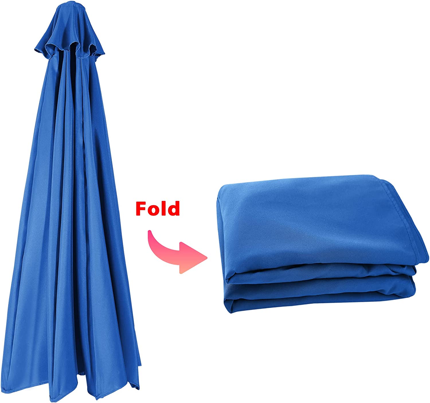 Part – 9′ Market Umbrella Top Only – Sky Blue | Rental Part – 9′ Market Umbrella Top Only – Sky Blue | Rental
