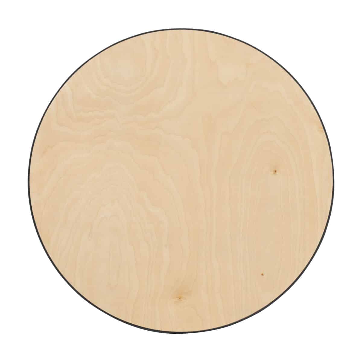 Part – Cocktail Table – Round – 24″ Laminated Wood Top Only With Metal Coupler Attached | Used – Purchase | Rental