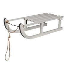 Wooden Sleigh – White | Rental