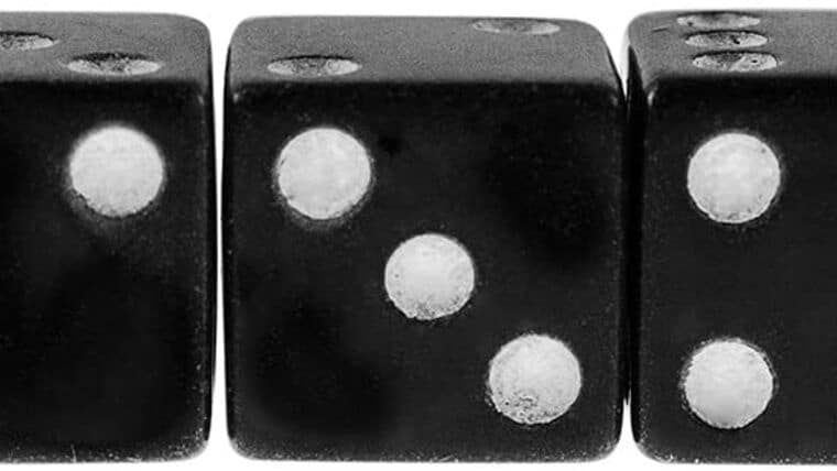 Part – 16mm Black Rounded Casino Dice | Used – Purchase | Rental Part – 16mm Black Rounded Casino Dice | Used – Purchase | Rental
