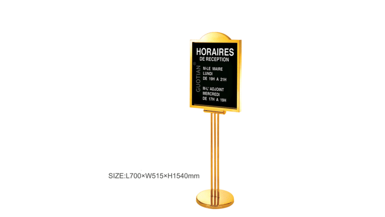 Gold Welcome Stand | Rental