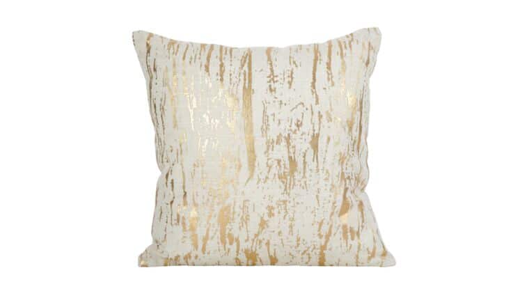 1612 Distressed Foil Print Pillow | Rental