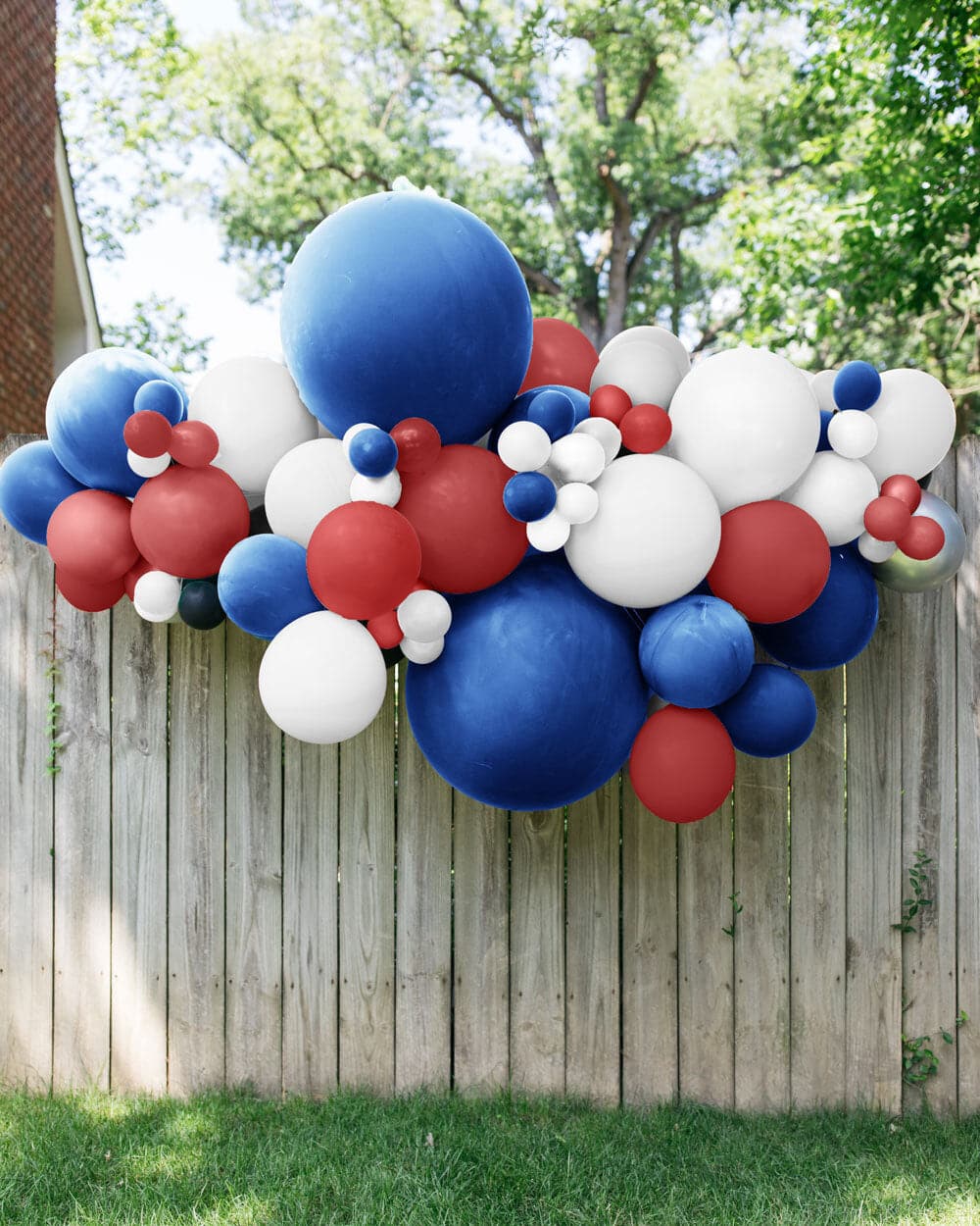 Red, White & Blue Palette Balloon Garland | Rental