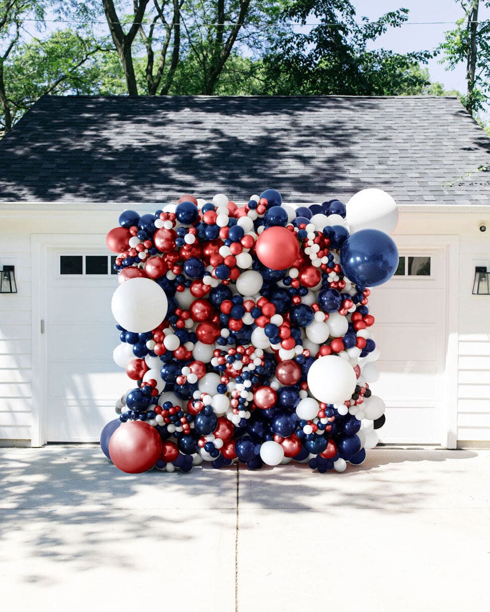 Red, White and Blue Balloon Wall | Rental