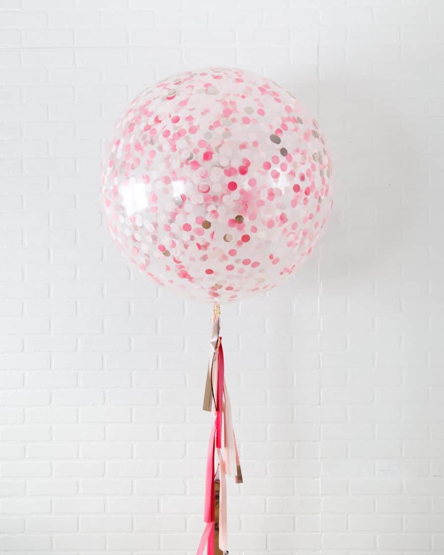 Life In Plastic – Confetti Giant Balloon with Tassel | Rental Life In Plastic – Confetti Giant Balloon with Tassel | Rental