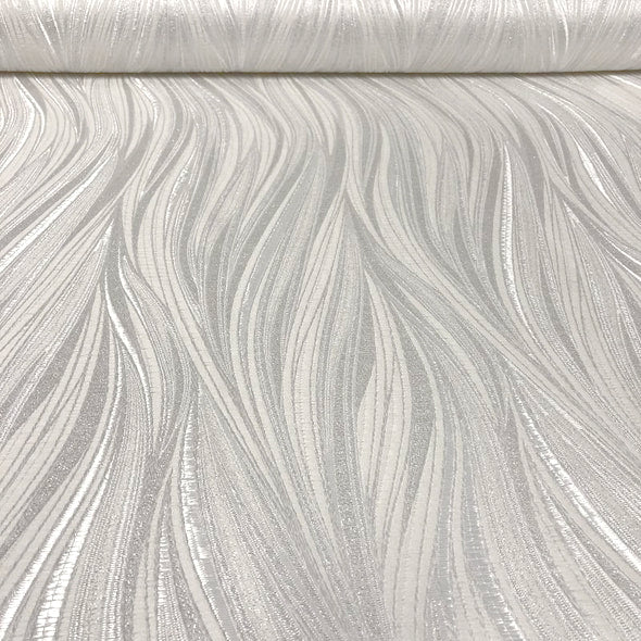 Allure Jacquard Wholesale Fabric in White Allure Jacquard Wholesale Fabric in White