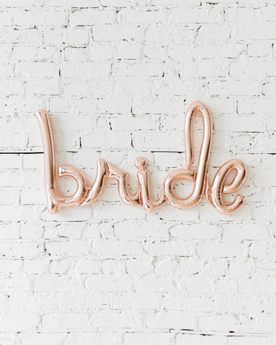 33in Rose Gold Bride Script | Purchase 33in Rose Gold Bride Script | Purchase