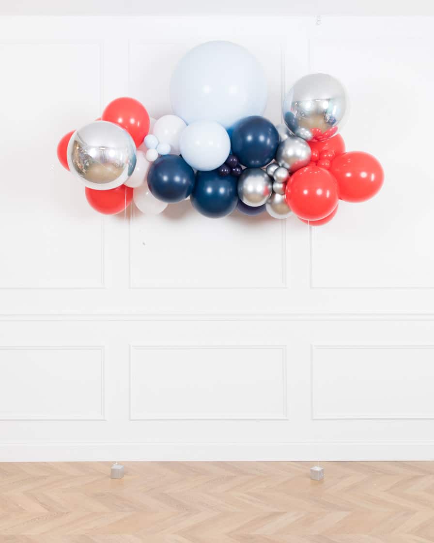 Baseball – Floating Balloon Arch – 5ft | Rental