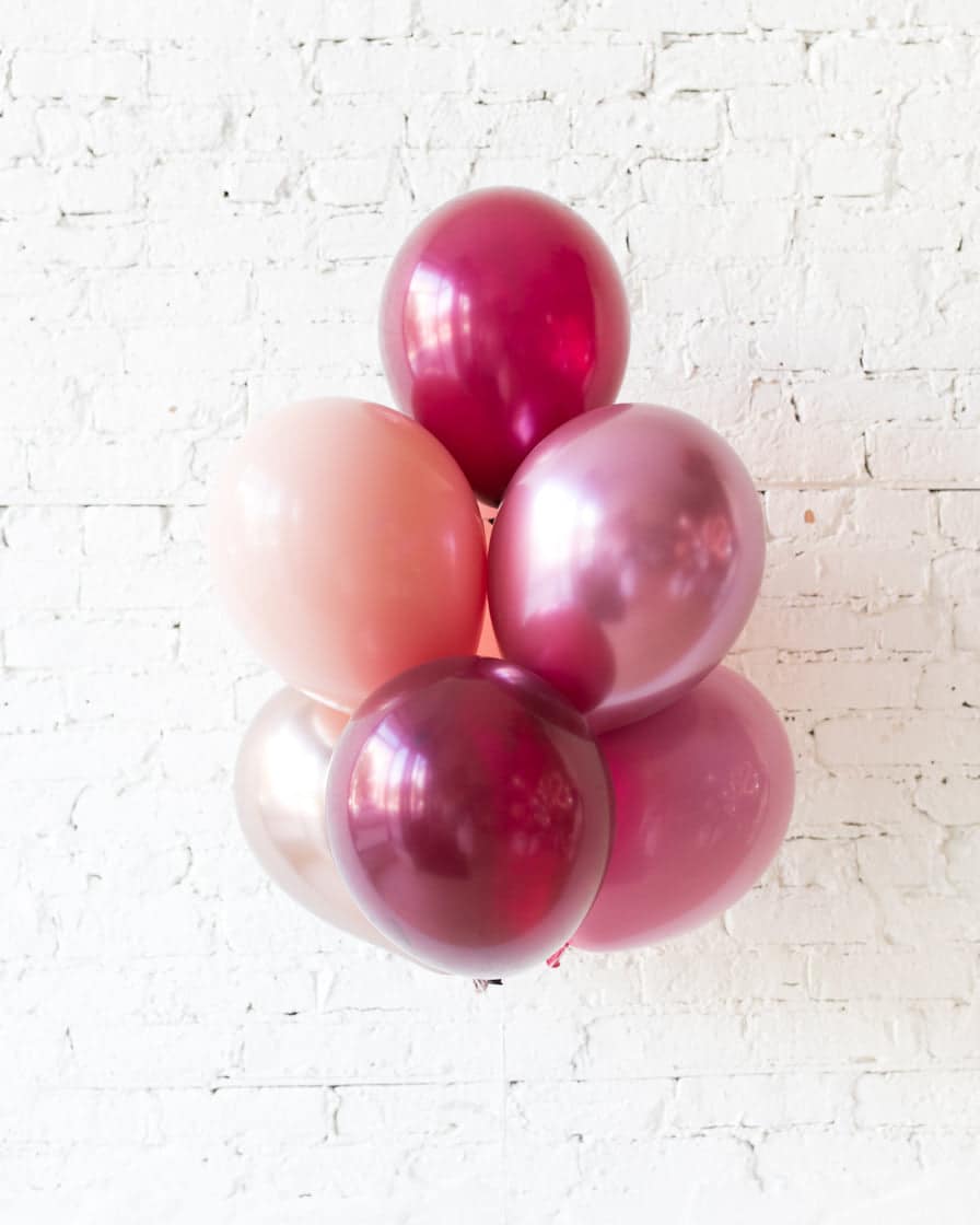 Berry Blush – 11in Balloons – bouquet of 7 | Purchase Berry Blush – 11in Balloons – bouquet of 7 | Purchase