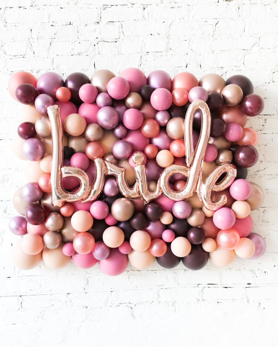 Berry Blush – BRIDE Balloon Backdrop Board – 30inx40in | Purchase Berry Blush – BRIDE Balloon Backdrop Board – 30inx40in | Purchase