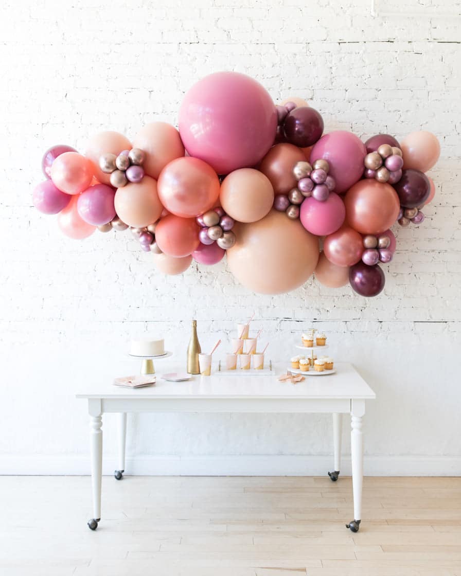 Berry Blush – Backdrop Balloon Garland Install Piece | Purchase Berry Blush – Backdrop Balloon Garland Install Piece | Purchase