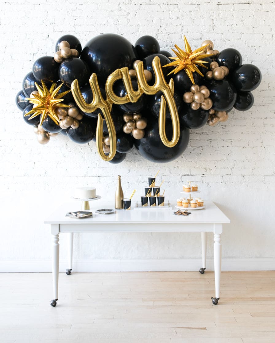 Couture – Yay Script Backdrop Balloon Garland Install Piece – 6ft | Rental