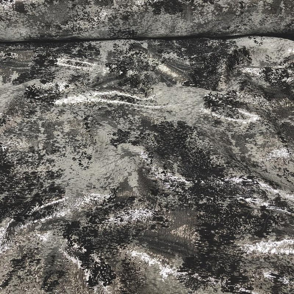 Cascade Jacquard Wholesale Fabric in Black and Silver Cascade Jacquard Wholesale Fabric in Black and Silver
