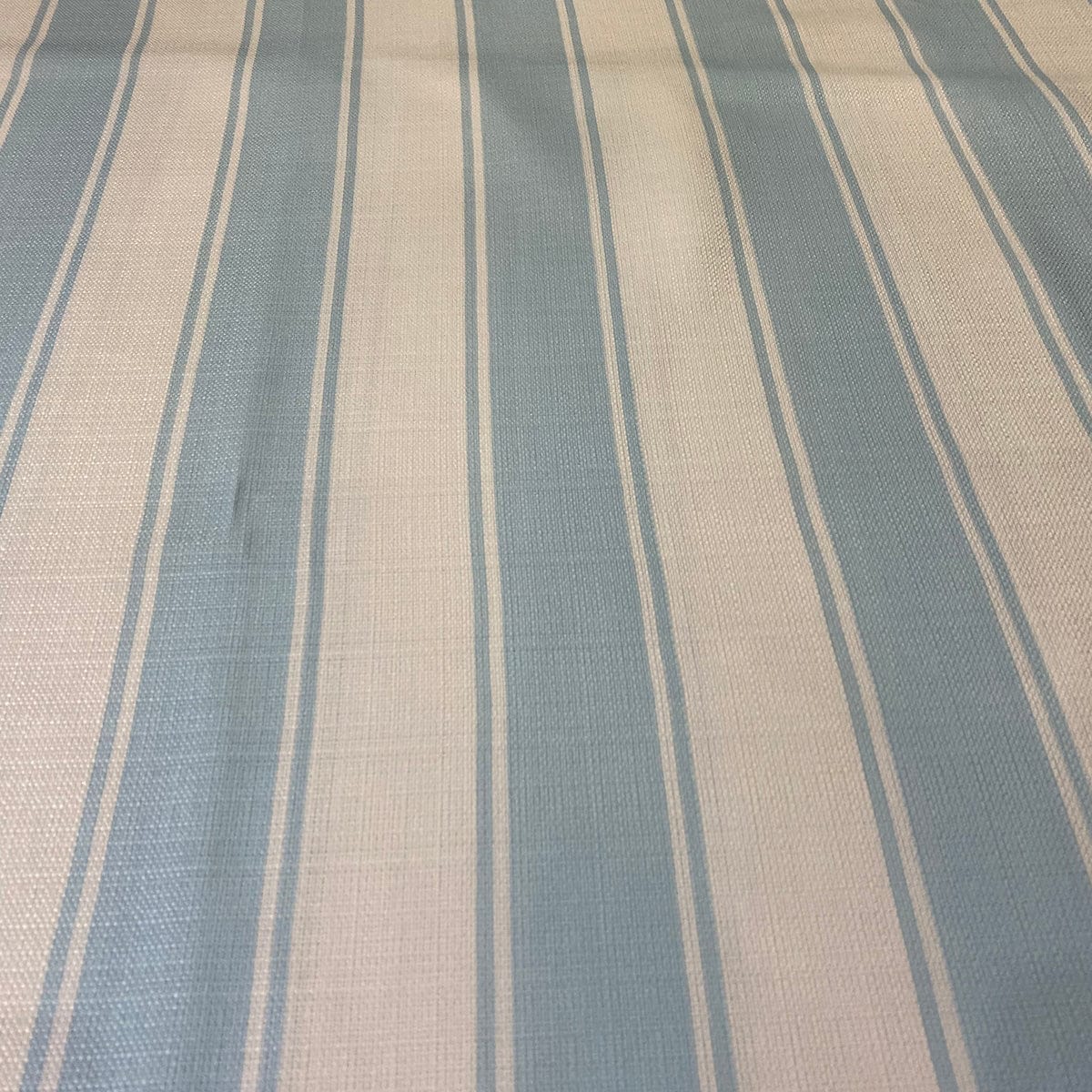 Cabana Stripe (Slub Print) Wholesale Fabric in Lt Blue / White Cabana Stripe (Slub Print) Wholesale Fabric in Lt Blue / White