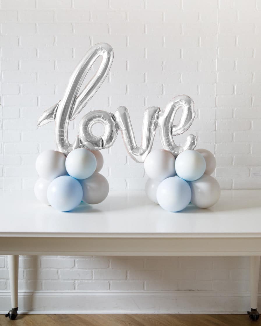 Provence – Tabletop Love Script on Balloon Base – 1.5ft | Rental