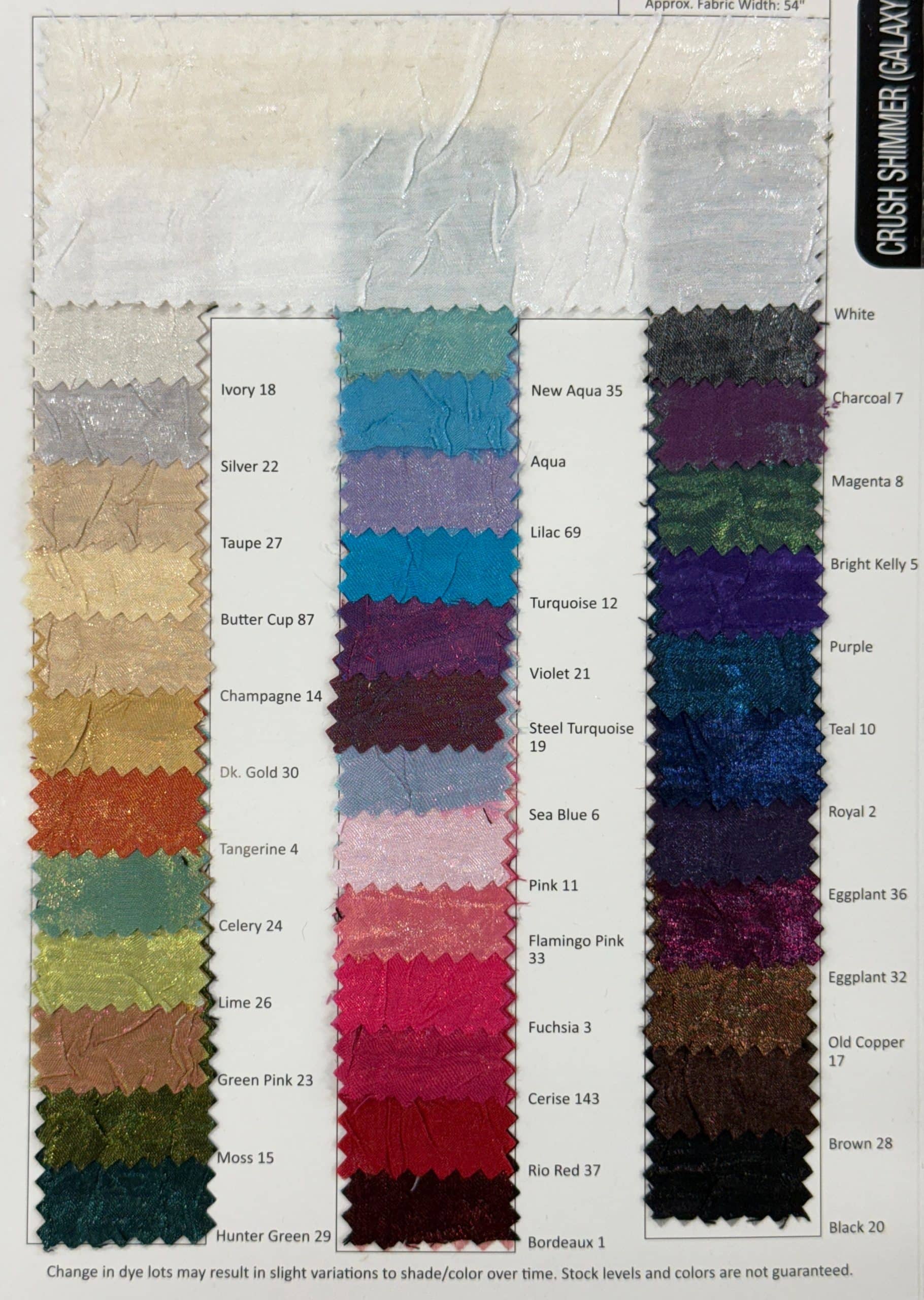 Crush Shimmer (Galaxy) Wholesale Fabric in Purple Crush Shimmer (Galaxy) Wholesale Fabric in Purple