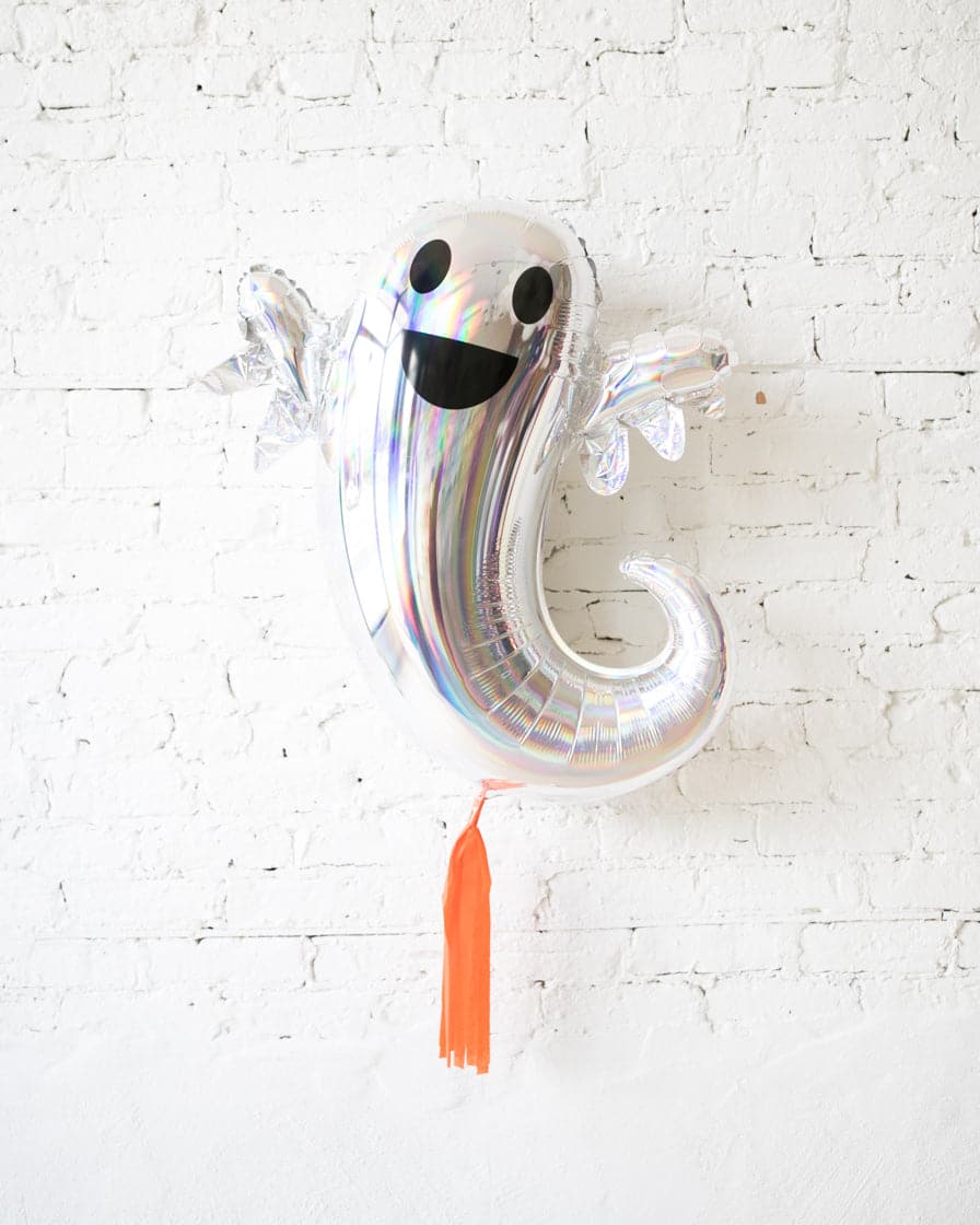 25in Ghost Foil Balloon with Orange Skirt | Purchase