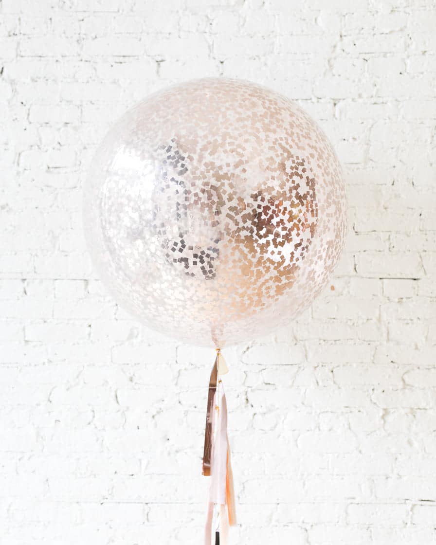 GIFT-Rose Gold Confetti Giant Balloon and Blush, Mauve & Rose Gold Tassel | Rental GIFT-Rose Gold Confetti Giant Balloon and Blush, Mauve & Rose Gold Tassel | Rental