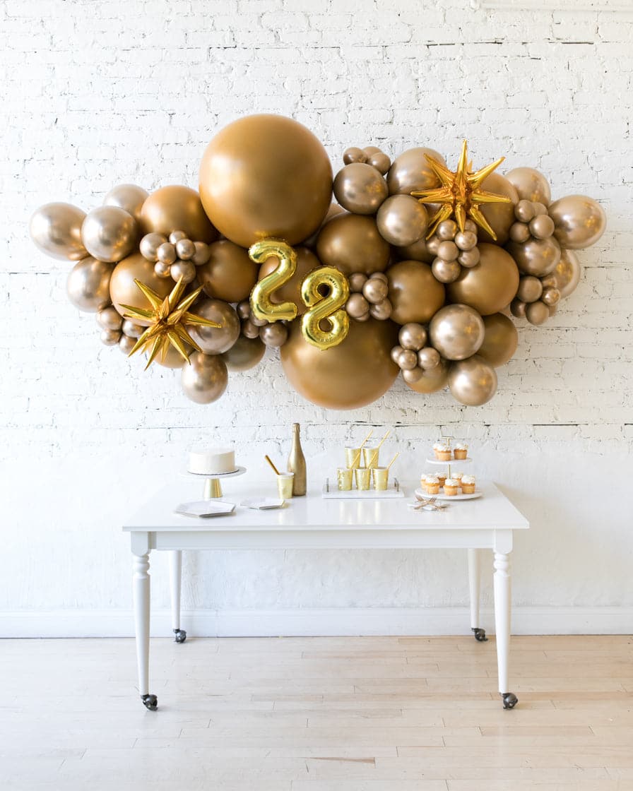 Golden – Number Backdrop Balloon Garland Install Piece | Purchase Golden – Number Backdrop Balloon Garland Install Piece | Purchase