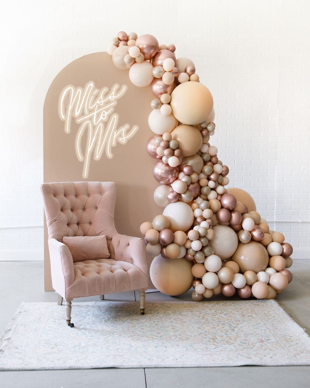 Berry Blush – The Aadi Set with Miss to Mrs Neon Sign | Rental
