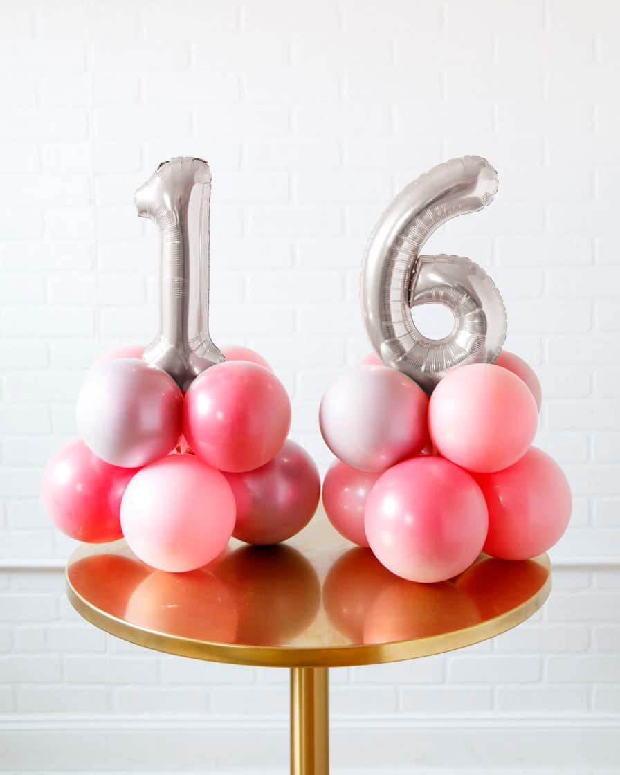 Life In Plastic – Tabletop Foil Numbers on Balloon Base – 1.5ft | Rental Life In Plastic – Tabletop Foil Numbers on Balloon Base – 1.5ft | Rental