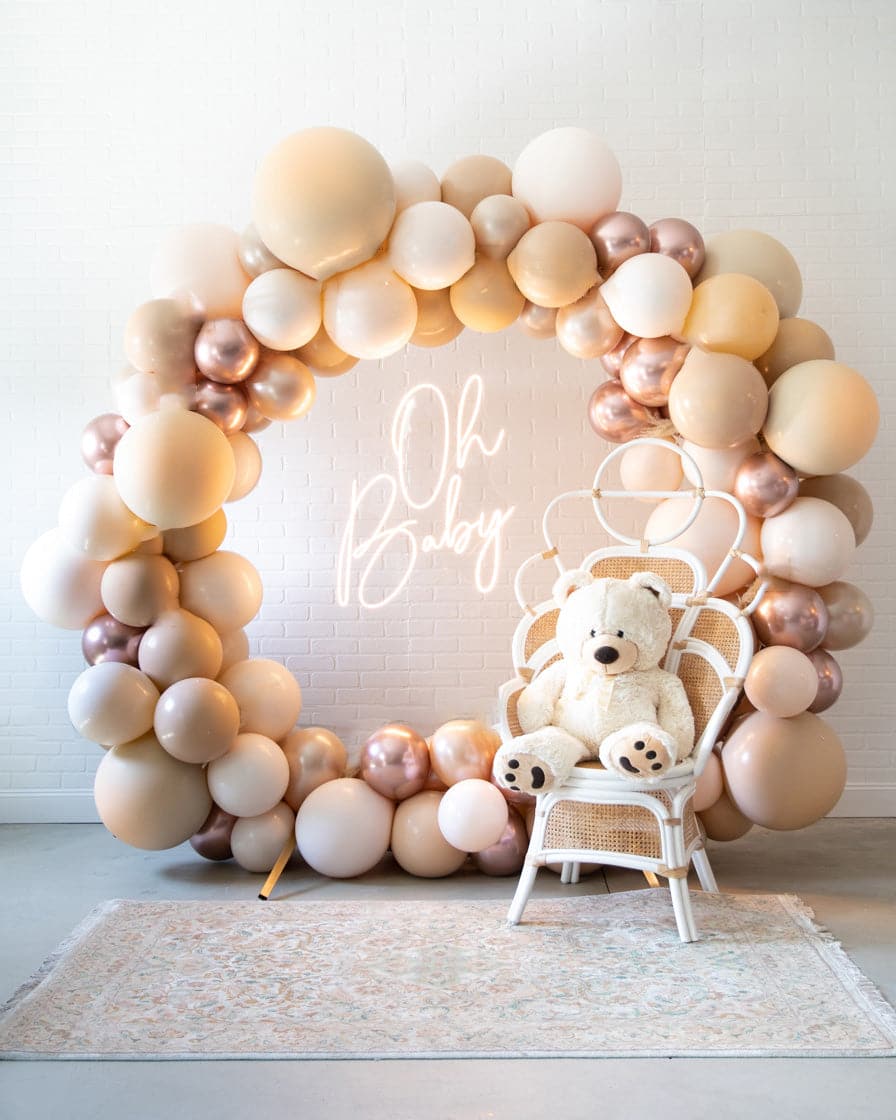 Ravishing Roses – Circle Frame Install Piece with Neon Sign | Purchase