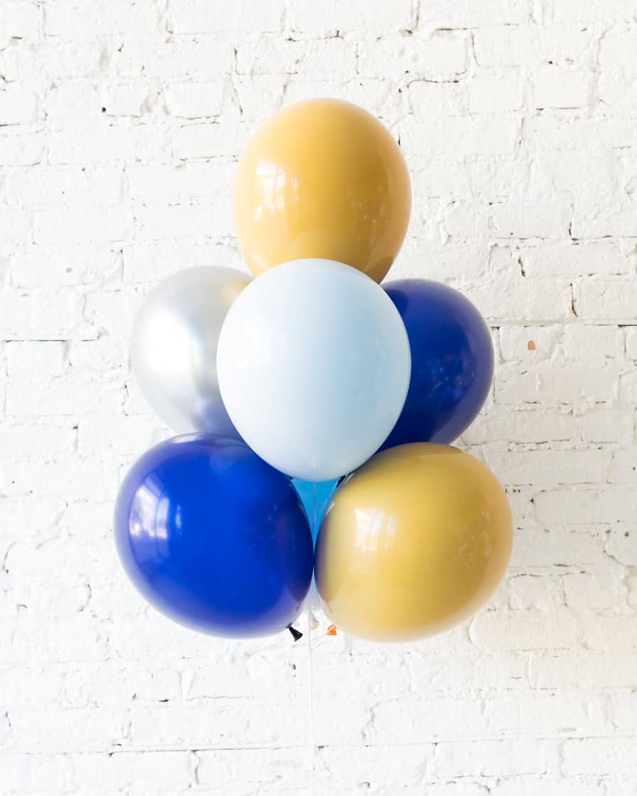 Mid Century Hues – 11in Balloons – bouquet of 7 | Rental