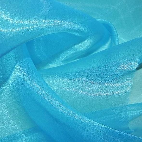 Crystal Organza Wholesale Fabric in Aqua 997 Crystal Organza Wholesale Fabric in Aqua 997