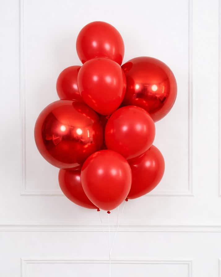 Valentine’s Day – Orbs and 11in Balloons – bouquet of 10 | Rental