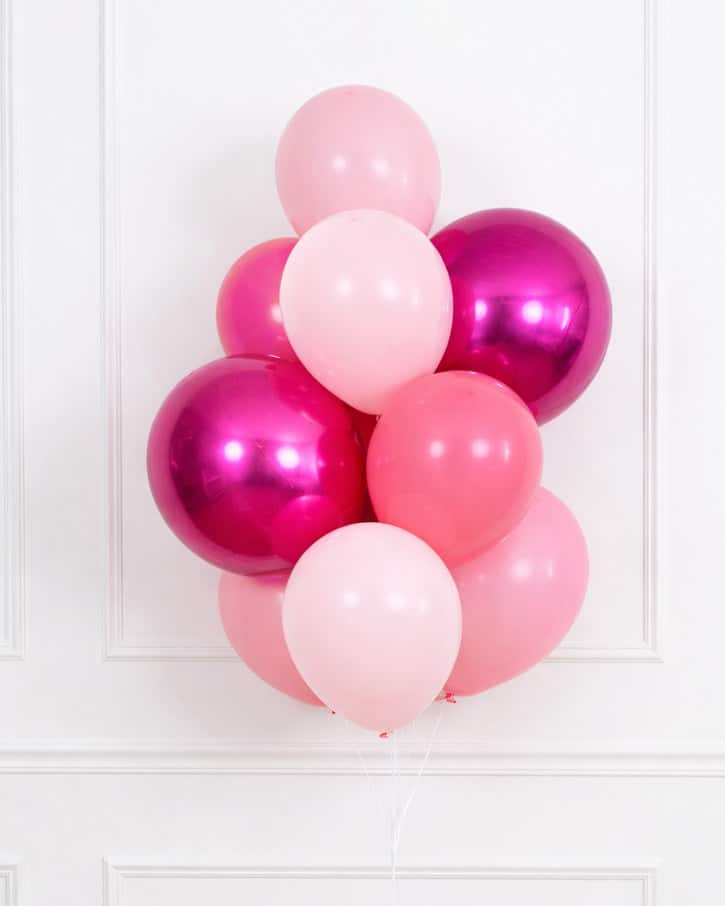 Valentine’s Day – Orbs and 11in Balloons – bouquet of 10 | Rental
