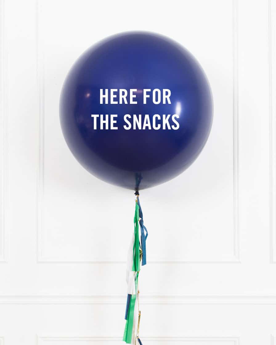 The Big Game – Here For the Snacks Giant Balloon | Purchase