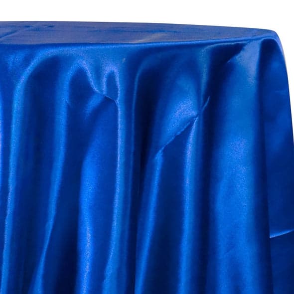 Bridal Satin Table Linen in Royal 340 | Rental