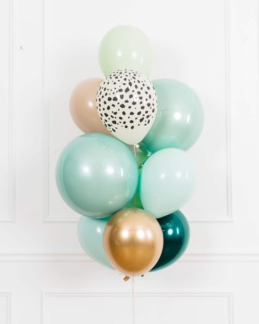 Serengeti – Orbs and 11in Balloons – bouquet of 10 | Rental