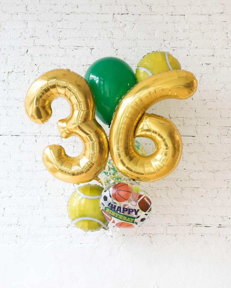 GIFT-Tennis Theme – Double-Digit Number Balloon Bouquet | Rental GIFT-Tennis Theme – Double-Digit Number Balloon Bouquet | Rental