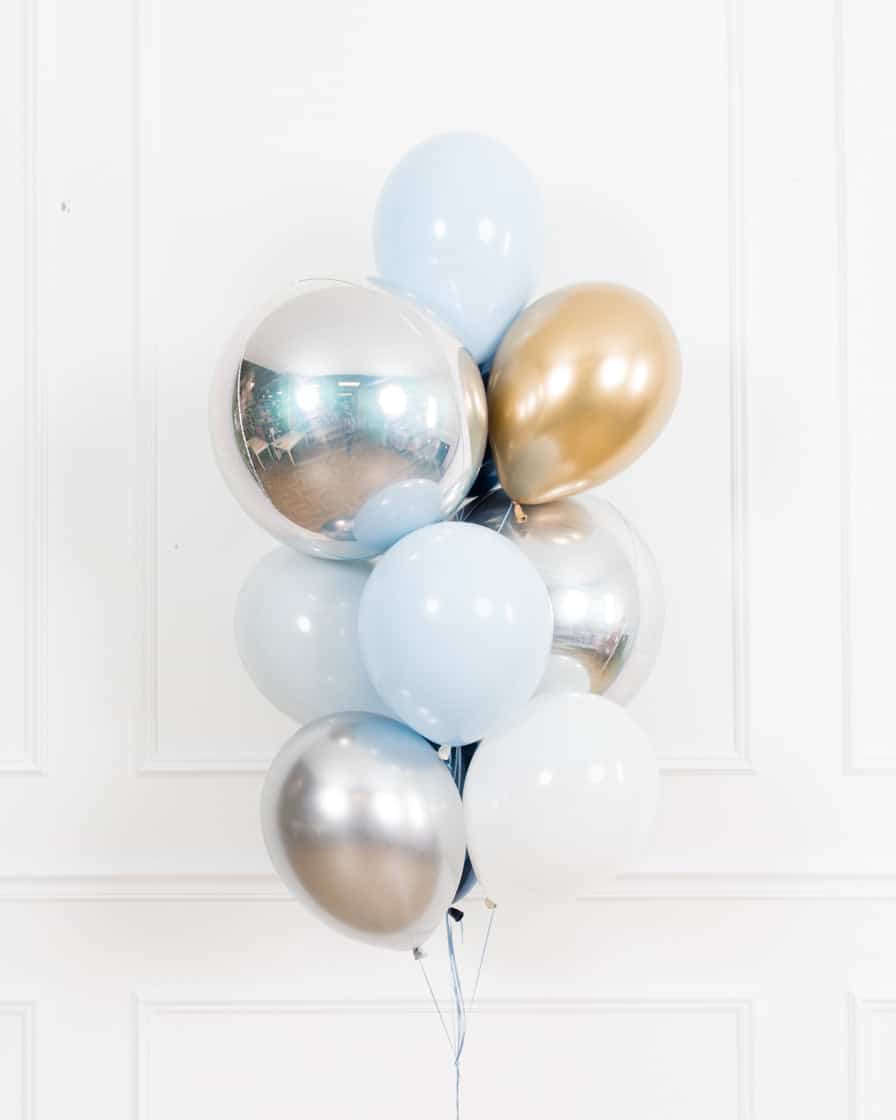 Twinkle Twinkle – Orbs and 11in Balloons – bouquet of 10 | Rental