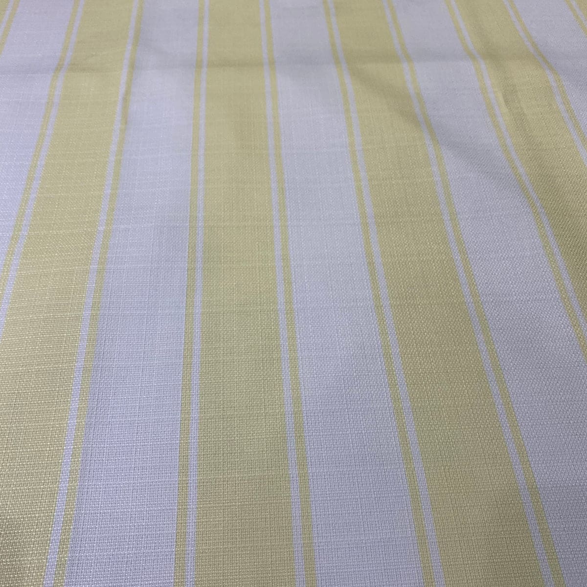 Cabana Stripe (Slub Print) Wholesale Fabric in Yellow / White Cabana Stripe (Slub Print) Wholesale Fabric in Yellow / White