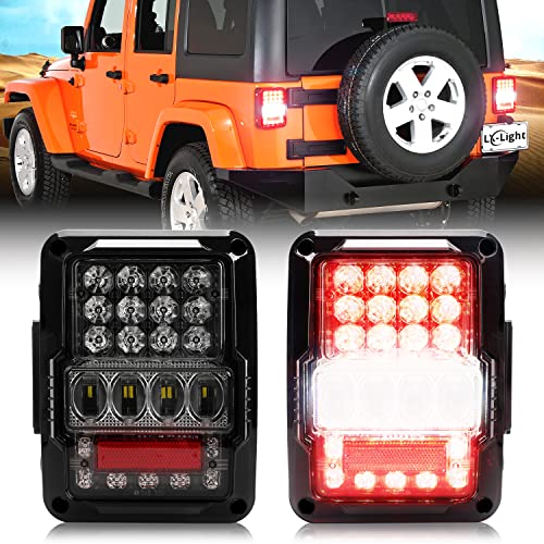 DOT Approved 4D LED Tail Lights for 2007-2017 Jeep Wrangler JK Brake Reverse Light Rear Back Up Lights Daytime Running Lamps,EMC Build-in | Rental DOT Approved 4D LED Tail Lights for 2007-2017 Jeep Wrangler JK Brake Reverse Light Rear Back Up Lights Daytime Running Lamps,EMC Build-in | Rental