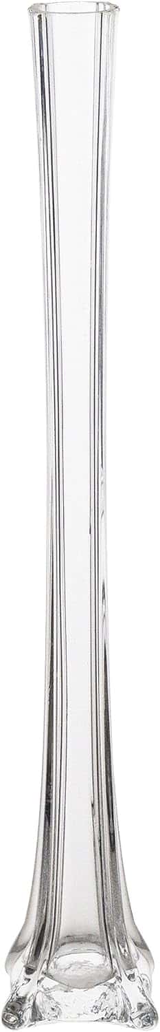 24″ Tall Clear Bud Vase | Rental