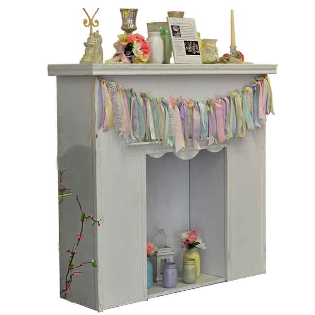 Vintage Look Fireplace | Rental