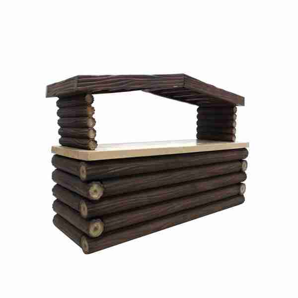 10′ Log Fronted Bar Rental | Rental