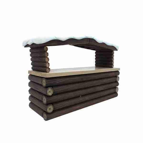 10′ Log Fronted Bar (Snowy Roof) | Rental